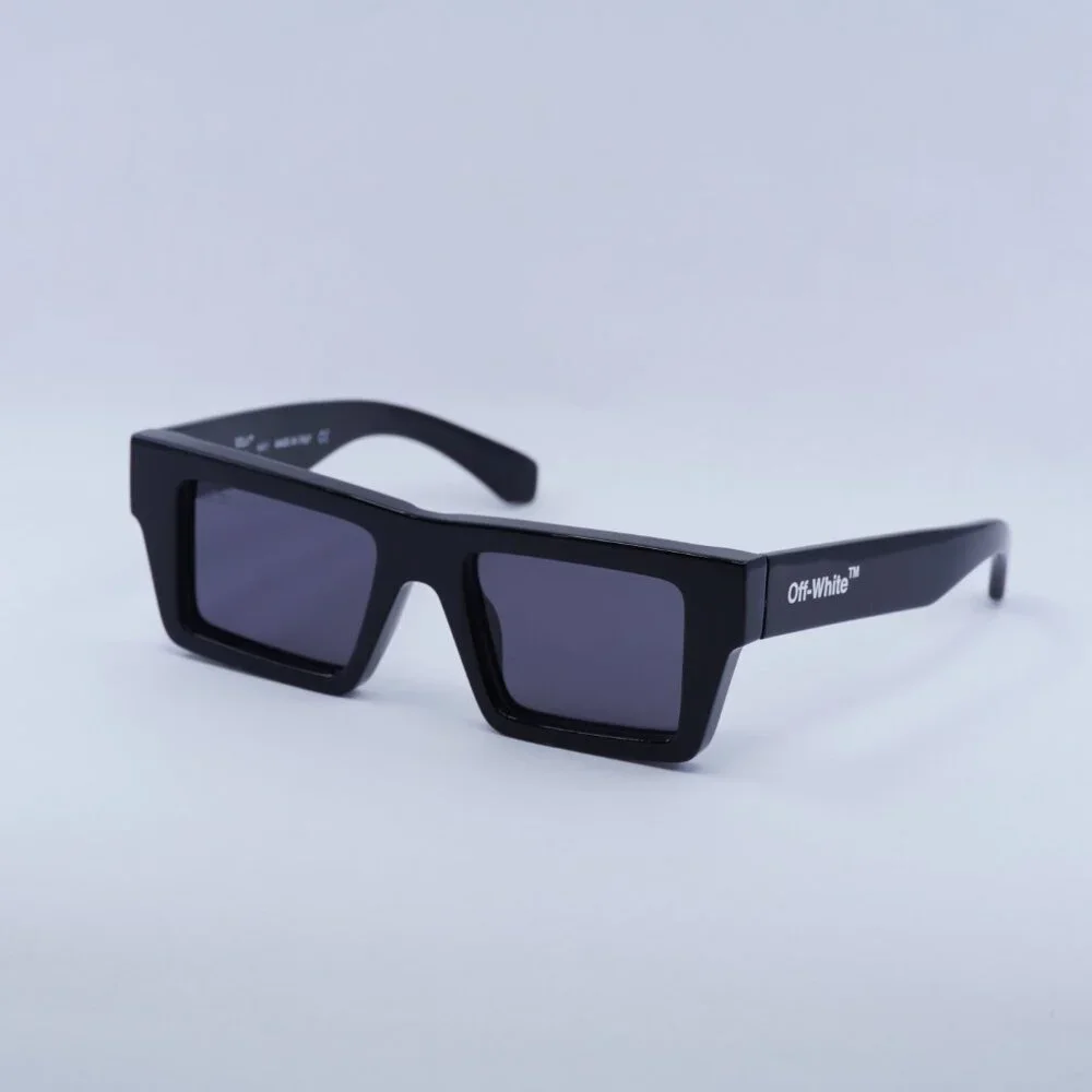 Final Price! Off-White OERI017 NASSAU 1007 Black Sunglasses - Picture 14 of 14